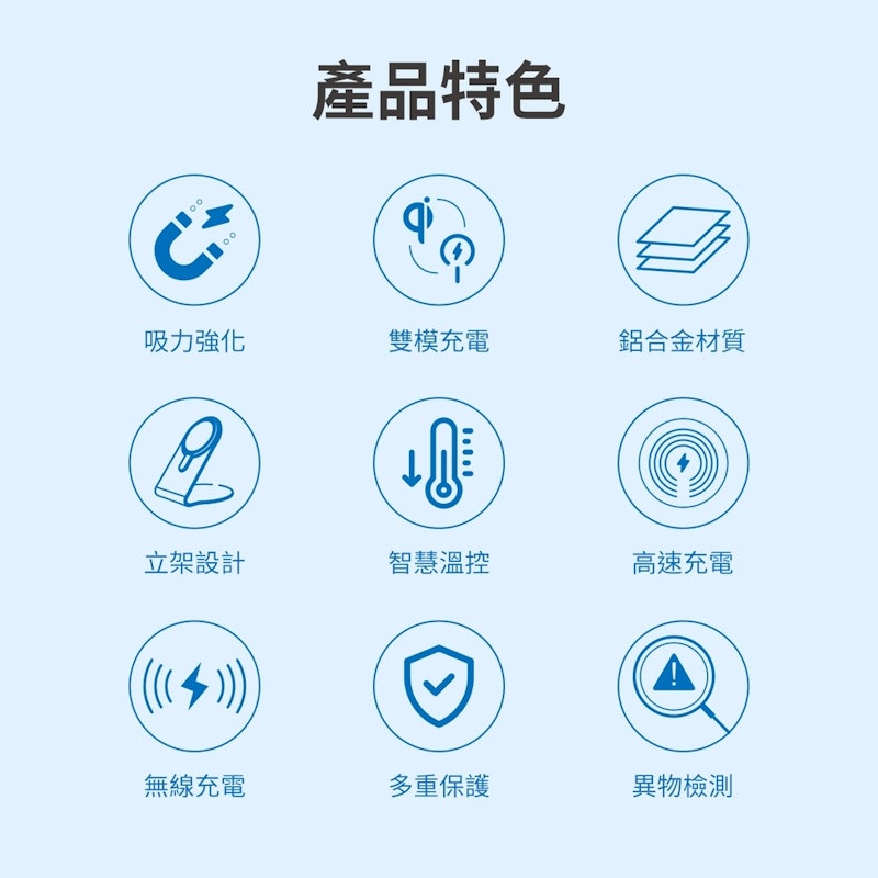 磁吸無線快充充電器組 2