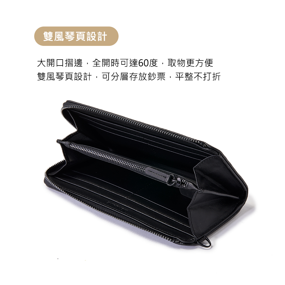 防盜刷拉鍊長夾 2