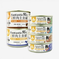 犬用FANTASTIC 95% 鮮肉無膠主食罐 鱉蛋雞肉餐