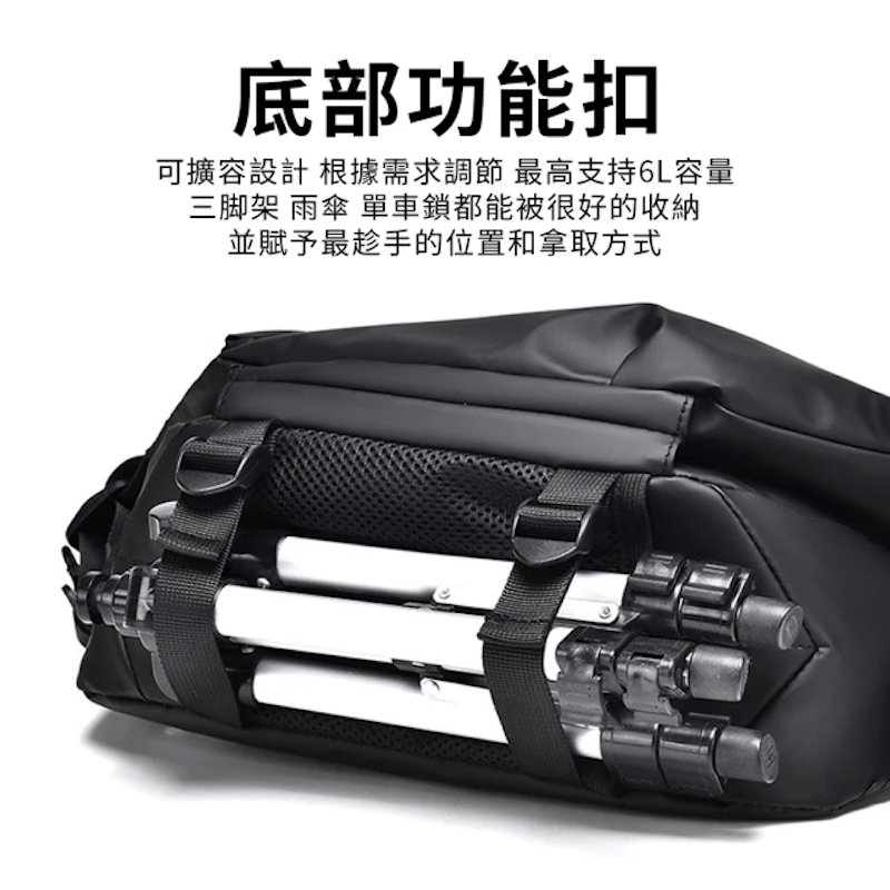 男士機能磁扣快拆側背包 2