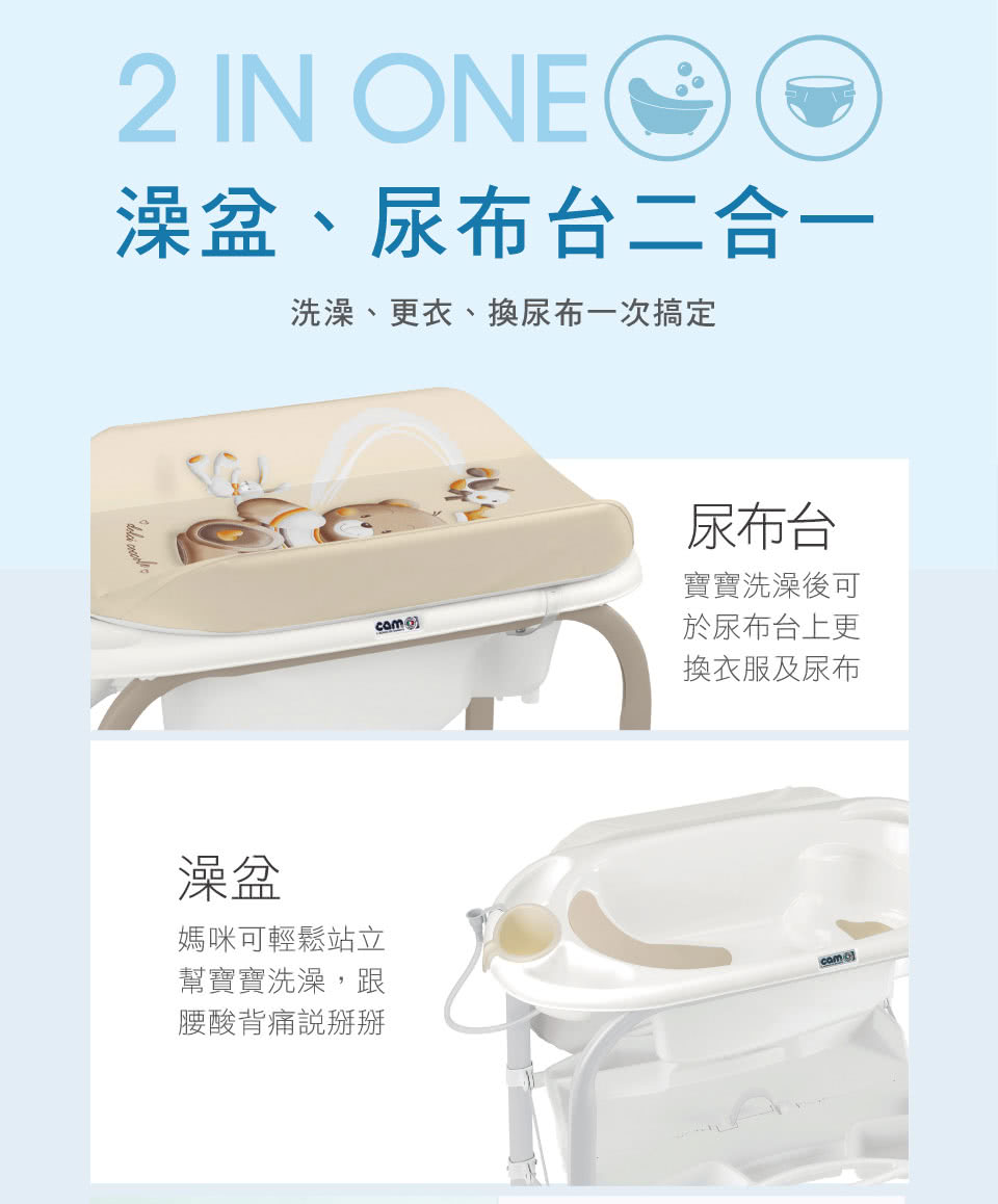 可折疊歡樂洗澡尿布台 2