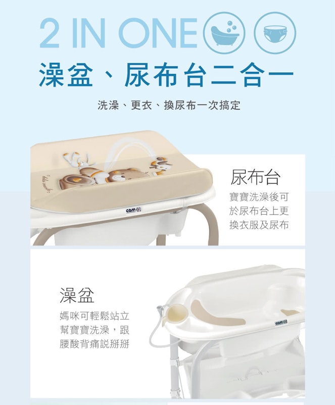 可折疊歡樂洗澡尿布台 2