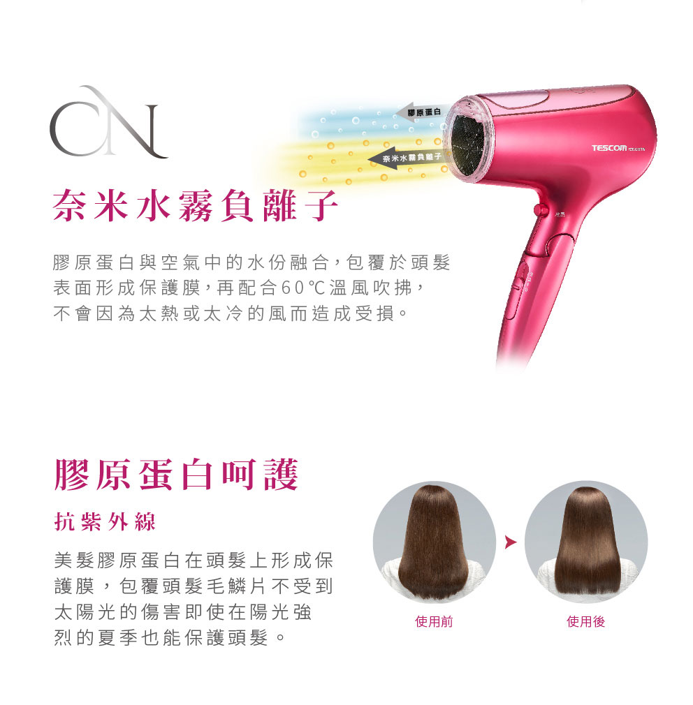 奈米水霧膠原蛋白吹風機  2