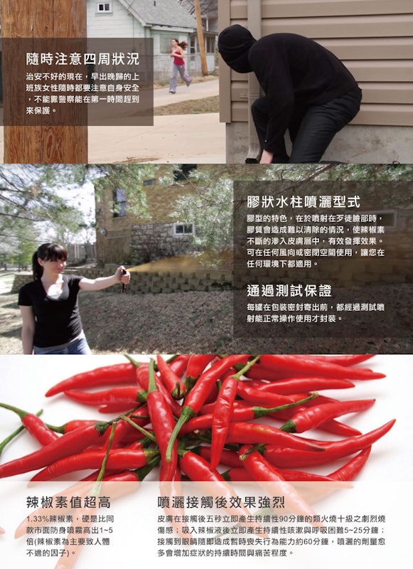 三合一膠型防身噴霧 3
