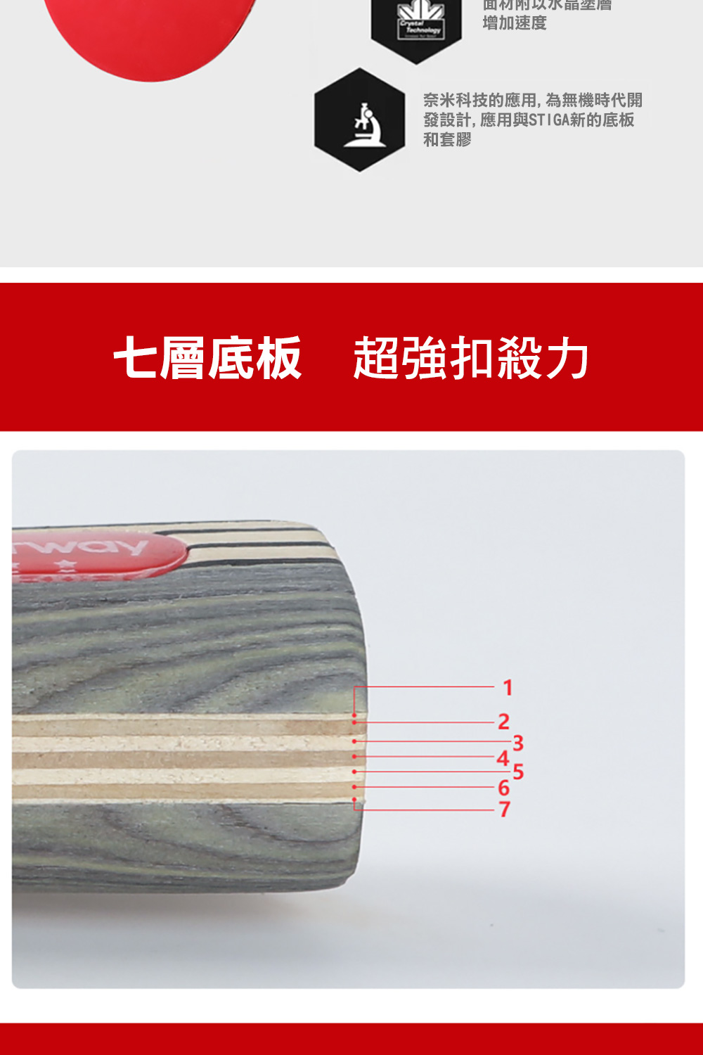 三星級乒乓球拍套組 4