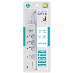 多切4孔3P USB Type-C 智慧快充延長線組