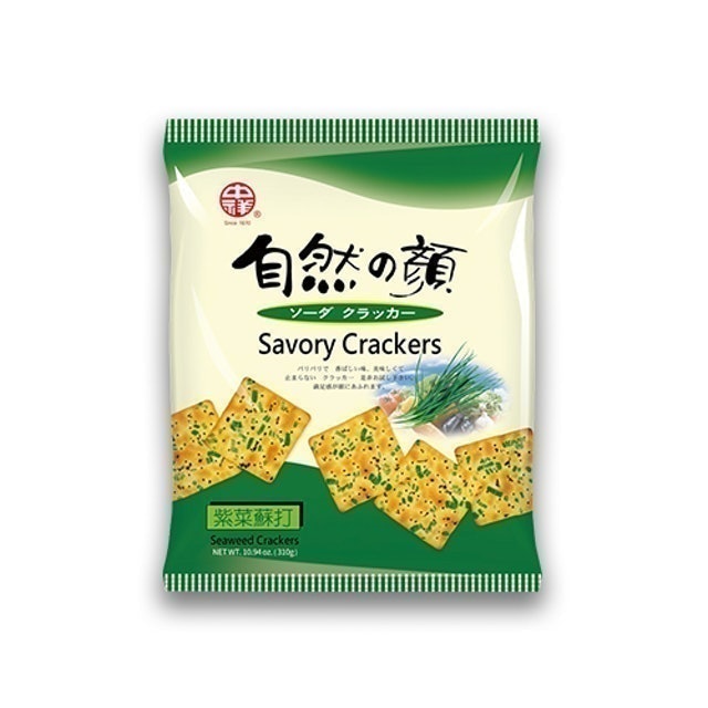 自然の顏 紫菜蘇打餅乾 1