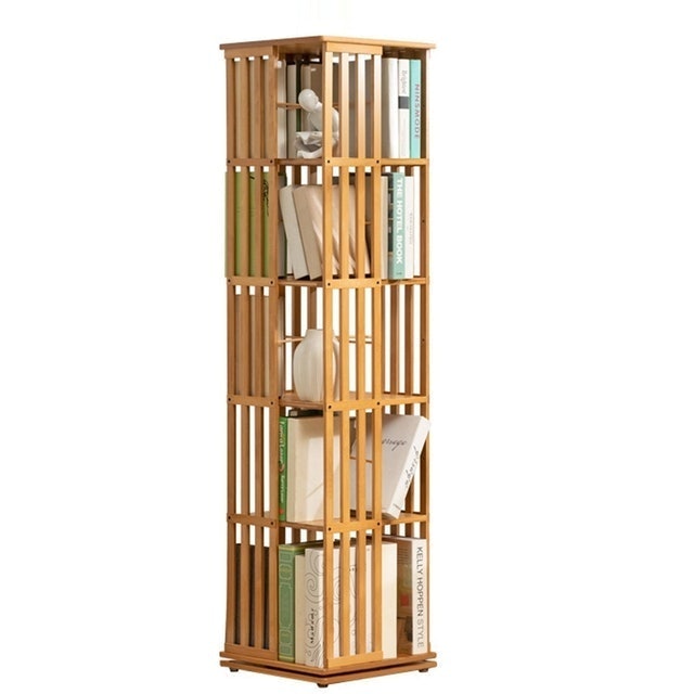 楠竹五層旋轉書架 1