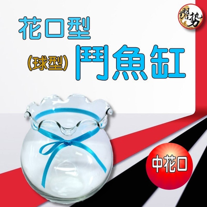 花口型鬥魚缸 中花口 1