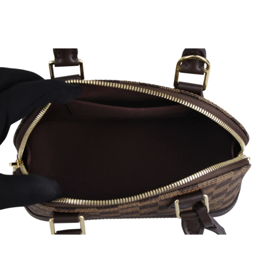 Alma BB Damier 棋盤格帆布手提斜背包 3