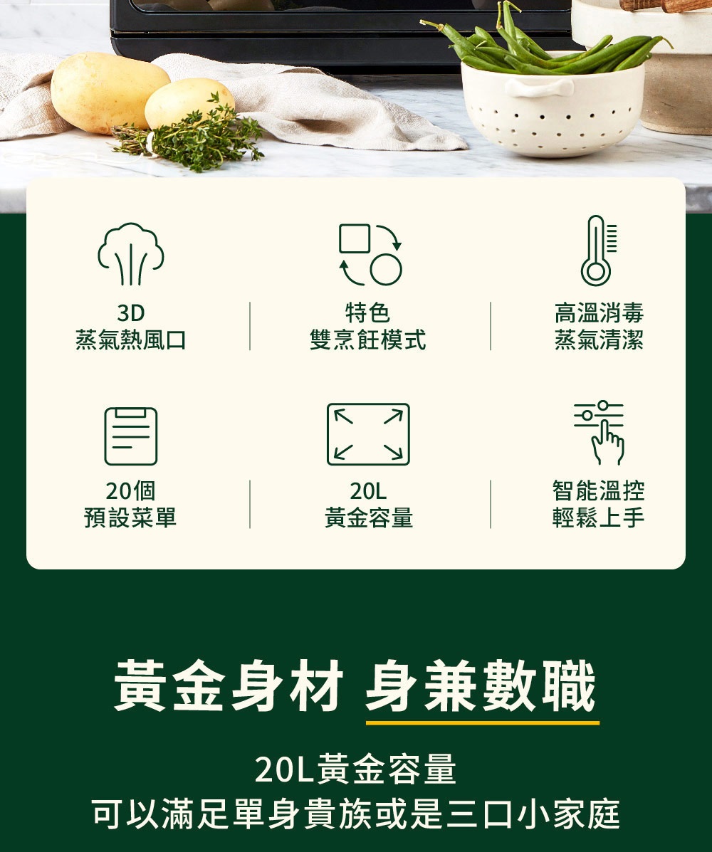 多功能蒸氣氣炸烤箱 2