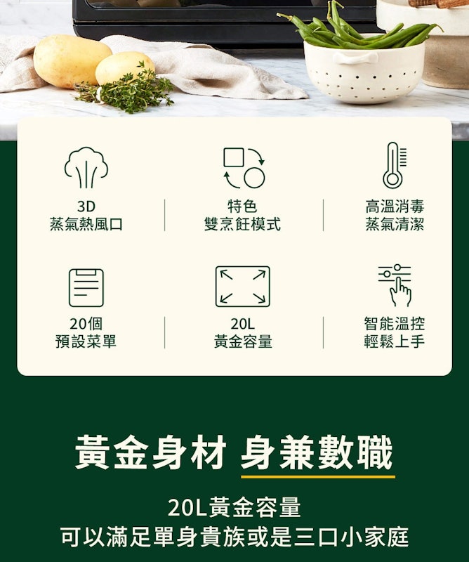 多功能蒸氣氣炸烤箱 2