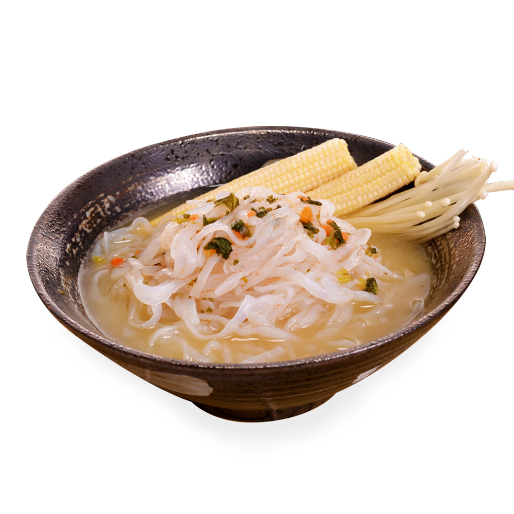 低卡蒟蒻麵 鐵板細麵+濃湯 1