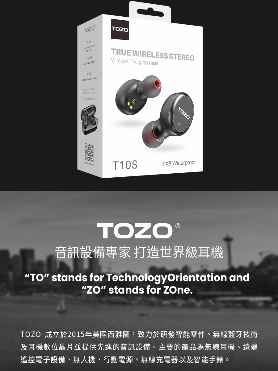 T10S降噪運動立體聲真無線藍牙耳機 2
