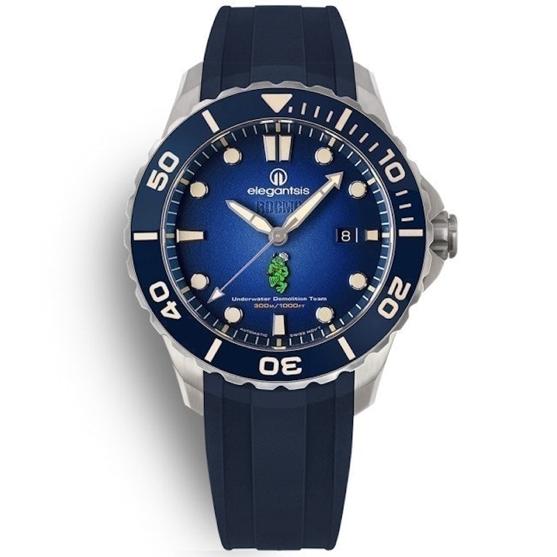 鈦金屬矽膠手錶 1