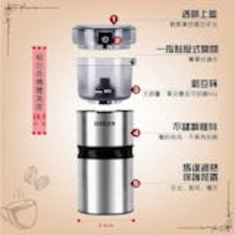 不鏽鋼電動磨豆機 3