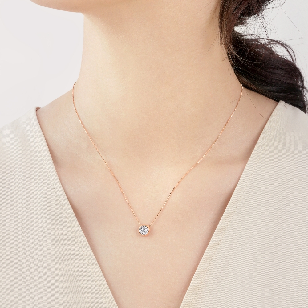Daily Luxe 13分18K金鑽石項鍊 4