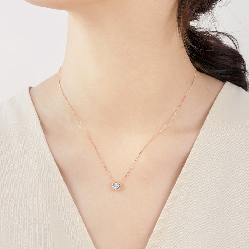 Daily Luxe 13分18K金鑽石項鍊 4