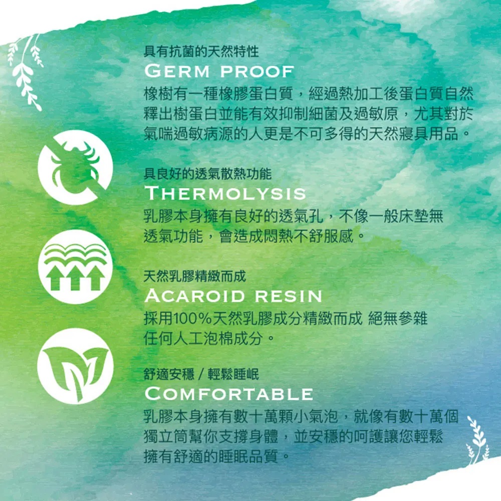 100%天然乳膠床墊 3