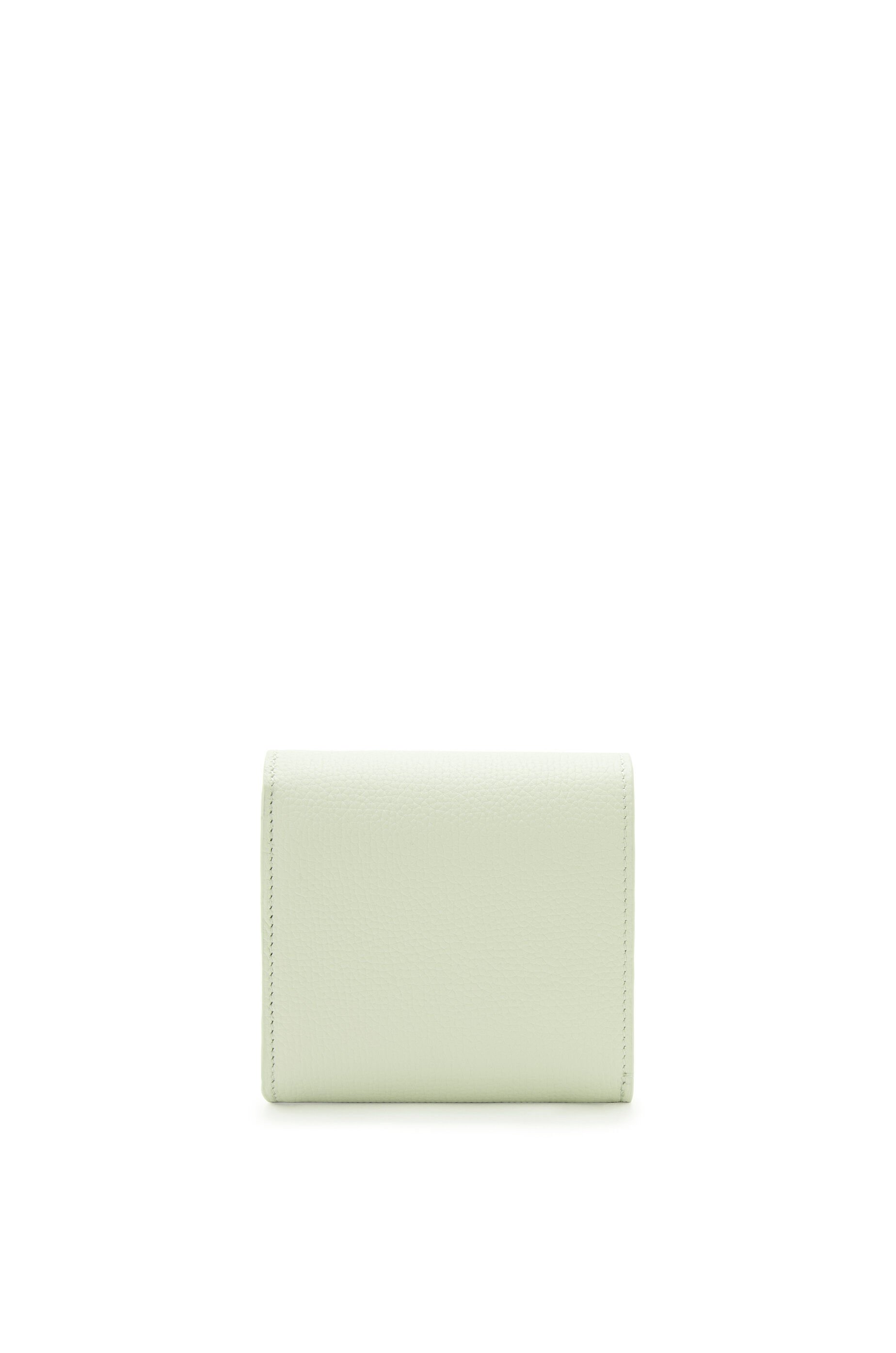 Anagram compact flap wallet in pebble grain calfskin 3