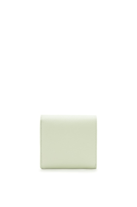 Anagram compact flap wallet in pebble grain calfskin 3