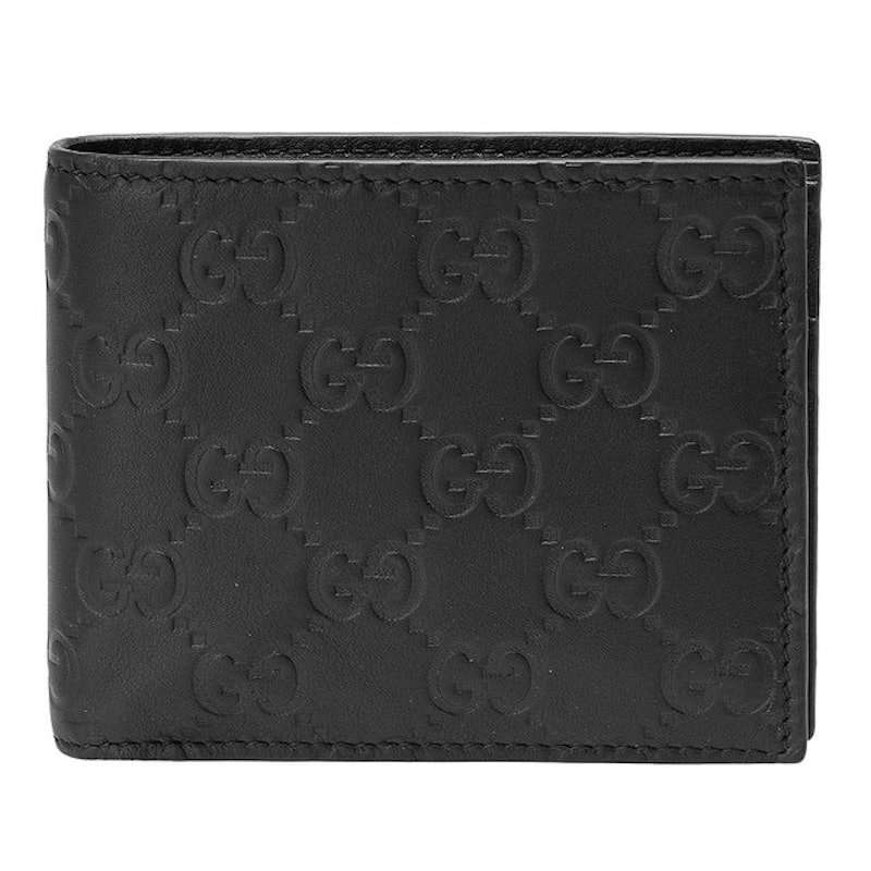 經典Guccissima GG壓紋小牛皮折疊短夾 1