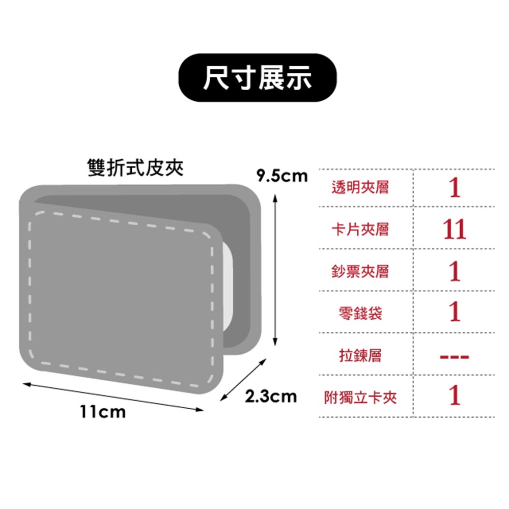 牛皮短夾鑰匙圈套組 4