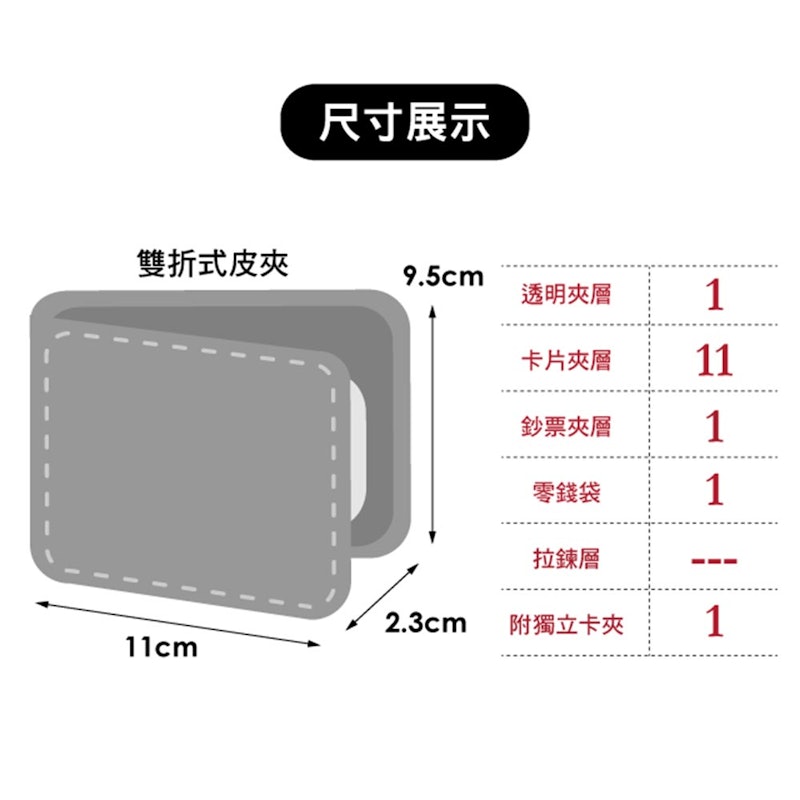 牛皮短夾鑰匙圈套組 4