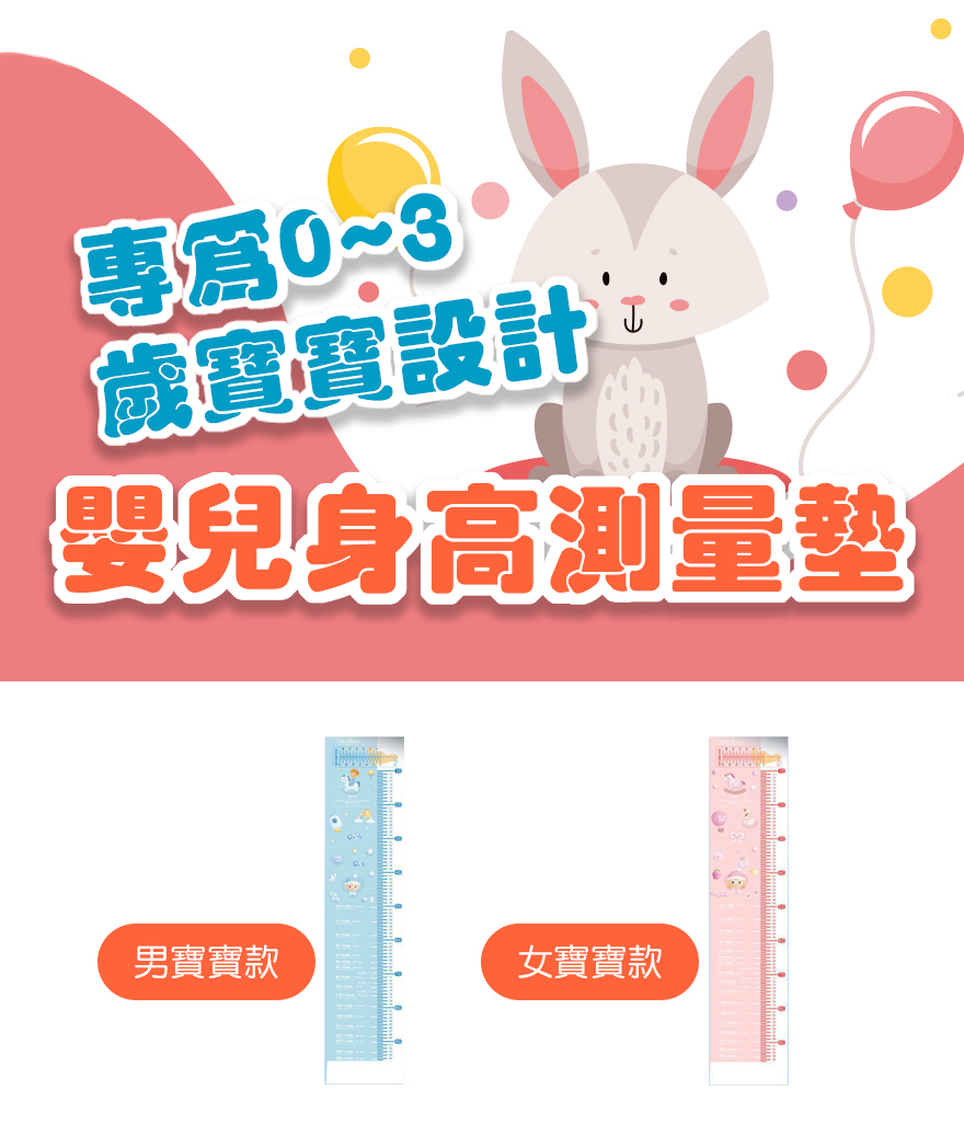 嬰兒身高測量墊 2