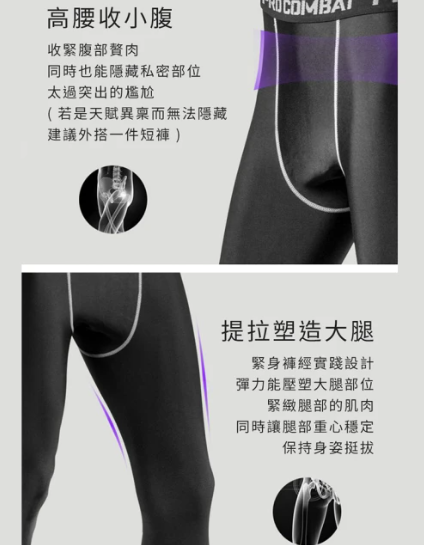 3D 立體剪裁彈力運動緊身褲 2