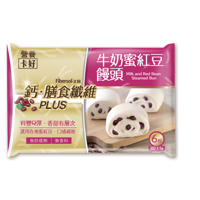 營養卡好牛奶蜜紅豆饅頭 1