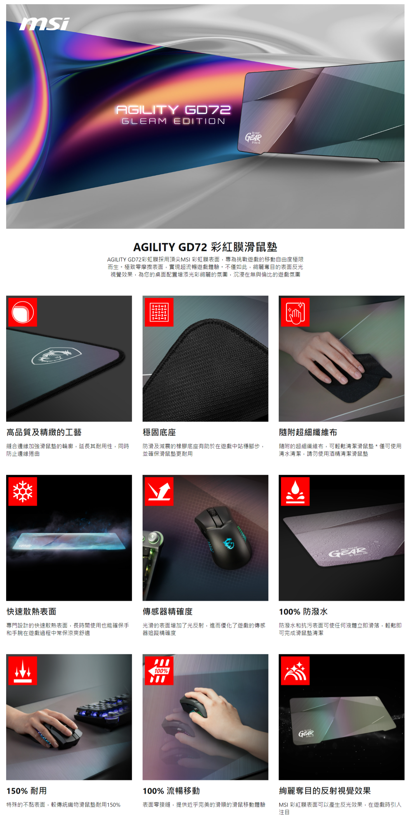 AGILITY GLEAM EDITION 電競滑鼠墊 3
