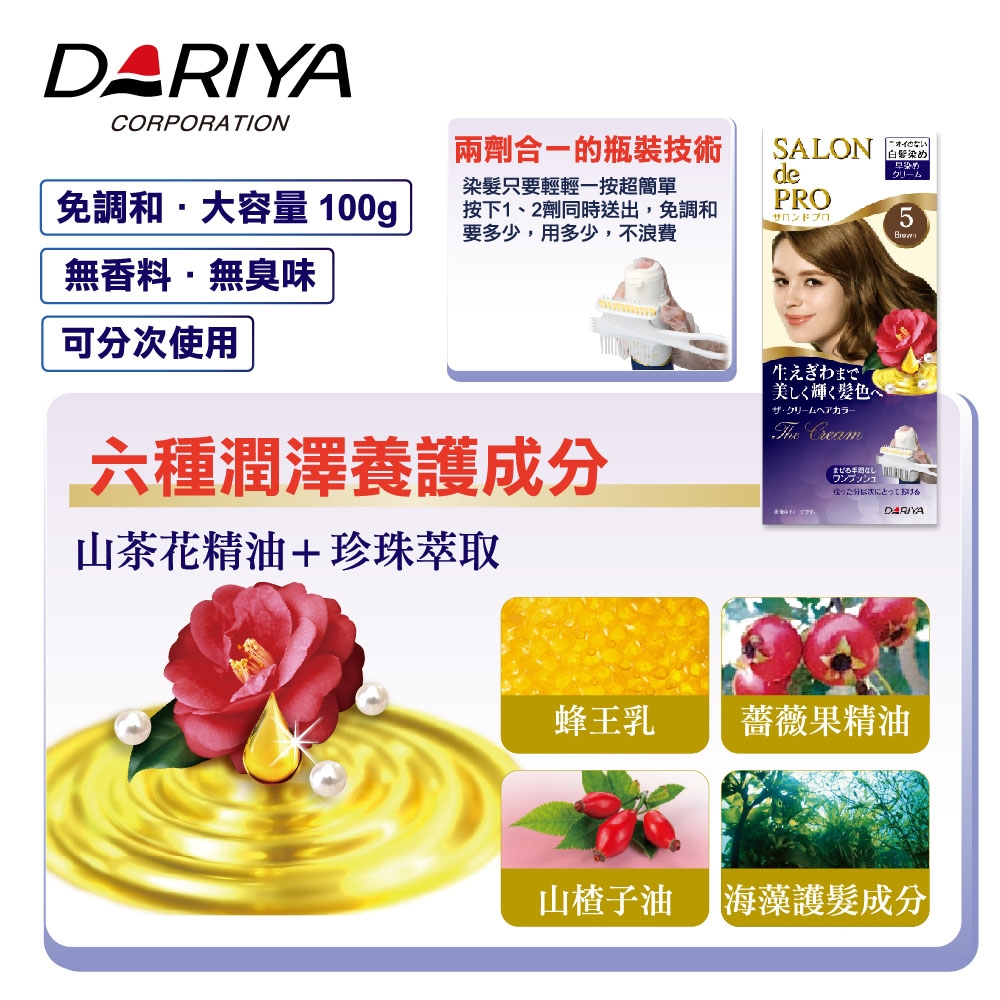 沙龍級白髮專用快速染髮霜 2