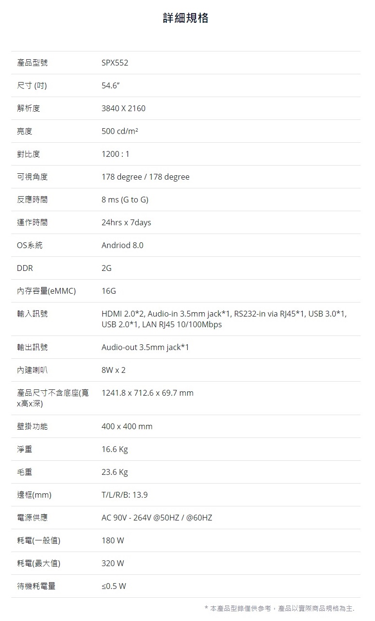 55吋電子廣告看板 2