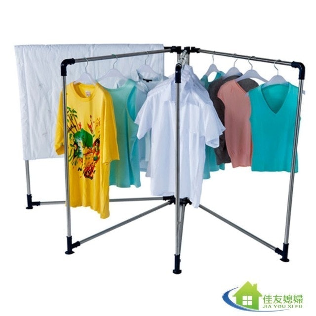 扇型收納不銹鋼晾曬架  1