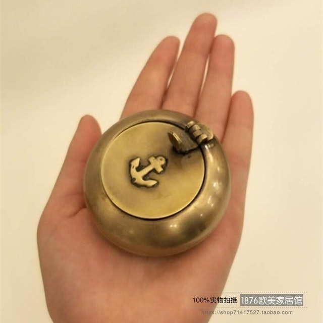 純銅黃銅迷你煙灰缸 1