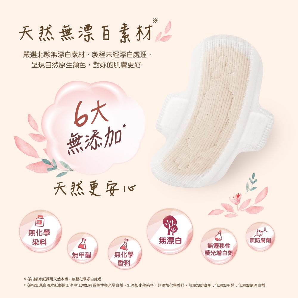 超薄潔翼日用天然原生棉 26cm 2