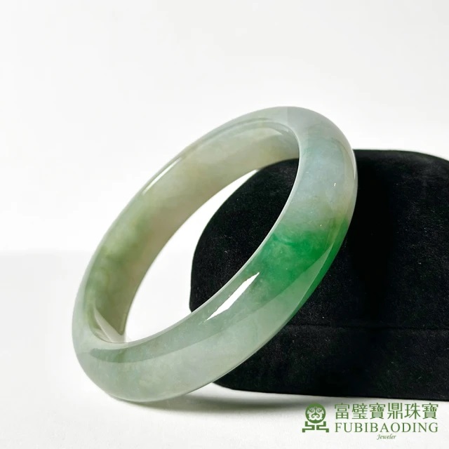 糯種白底段綠手鐲 1