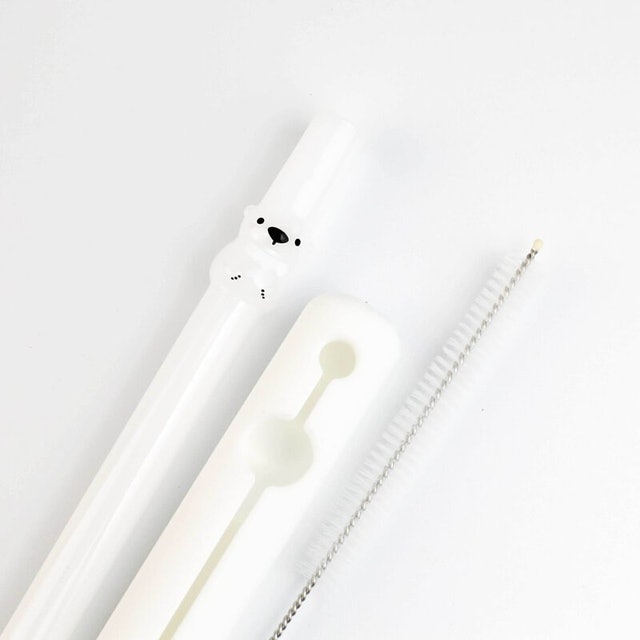 動物造型玻璃吸管組 1