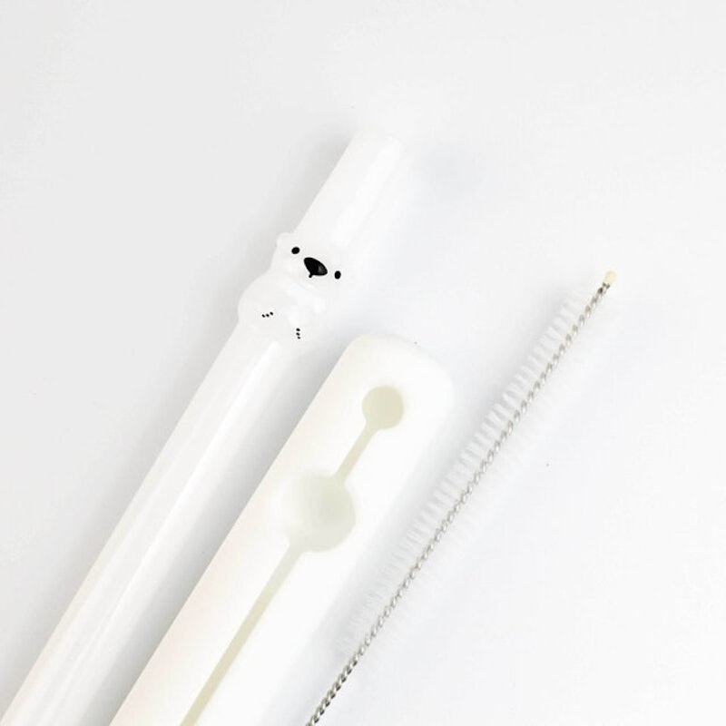 動物造型玻璃吸管組 1