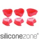 siliconezone施理康 心型馬芬巧克力蛋糕杯 1