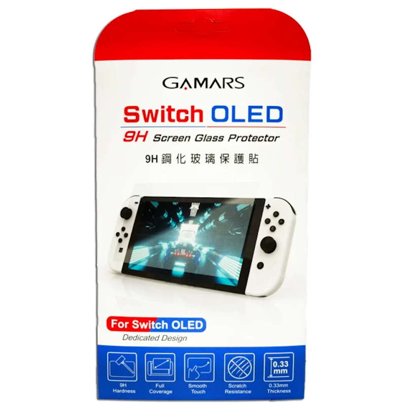 Switch OLED 副廠9H鋼化玻璃保護貼 1