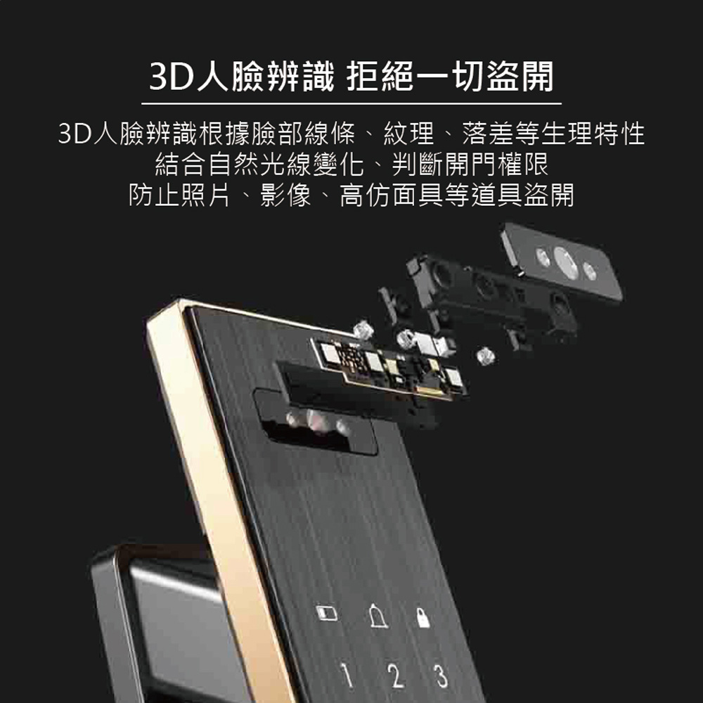 SOLO 7合1推拉式電子鎖 2
