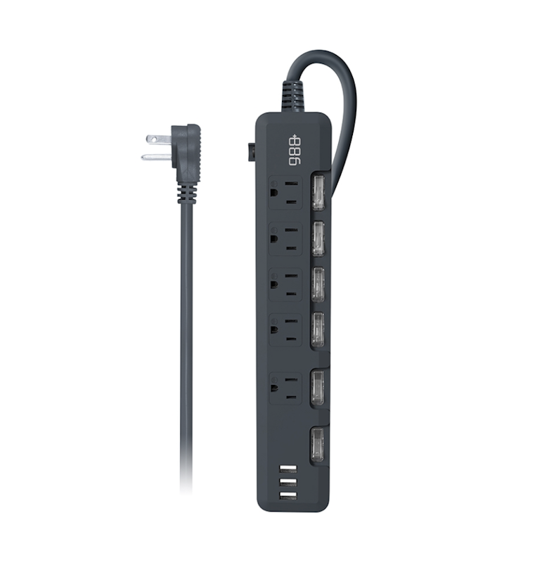 6開5插3 USB 過載保護延長線 2