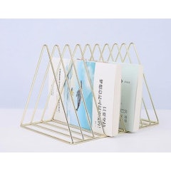 北歐風三角金屬鐵藝雜誌架