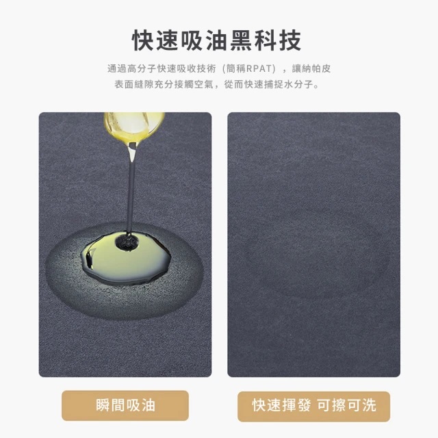 矽藻土吸水防滑廚房地墊 2