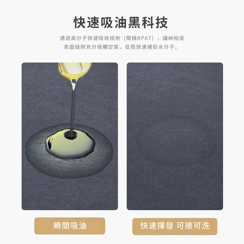 矽藻土吸水防滑廚房地墊 2