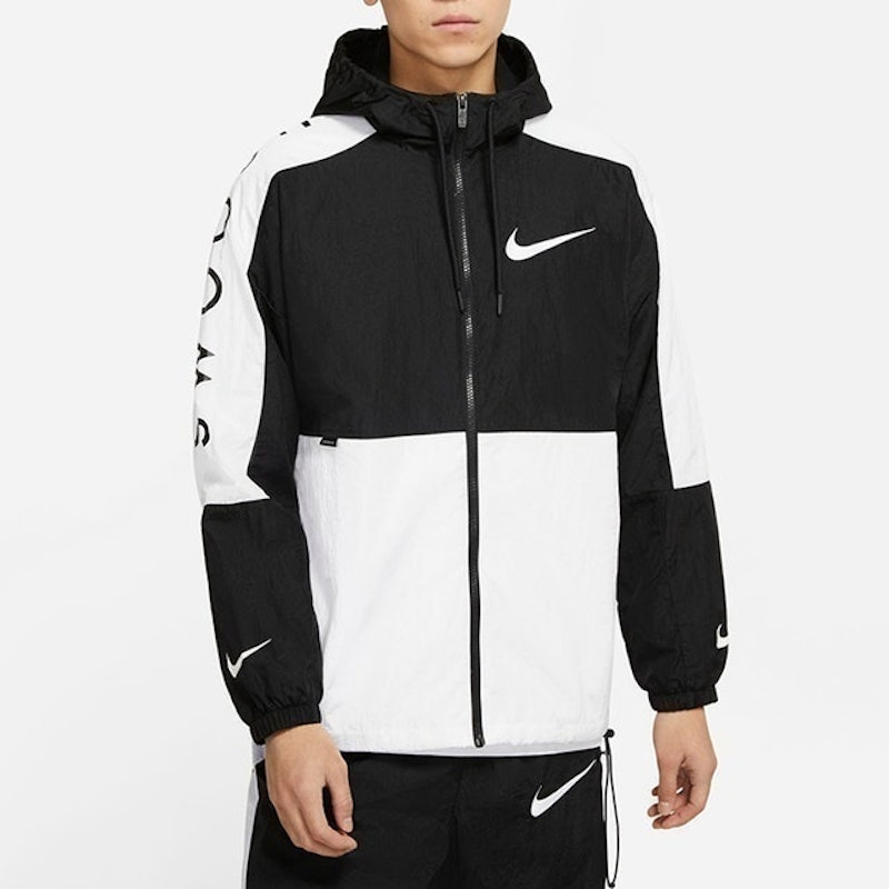 SWOOSH防風運動連帽外套 1