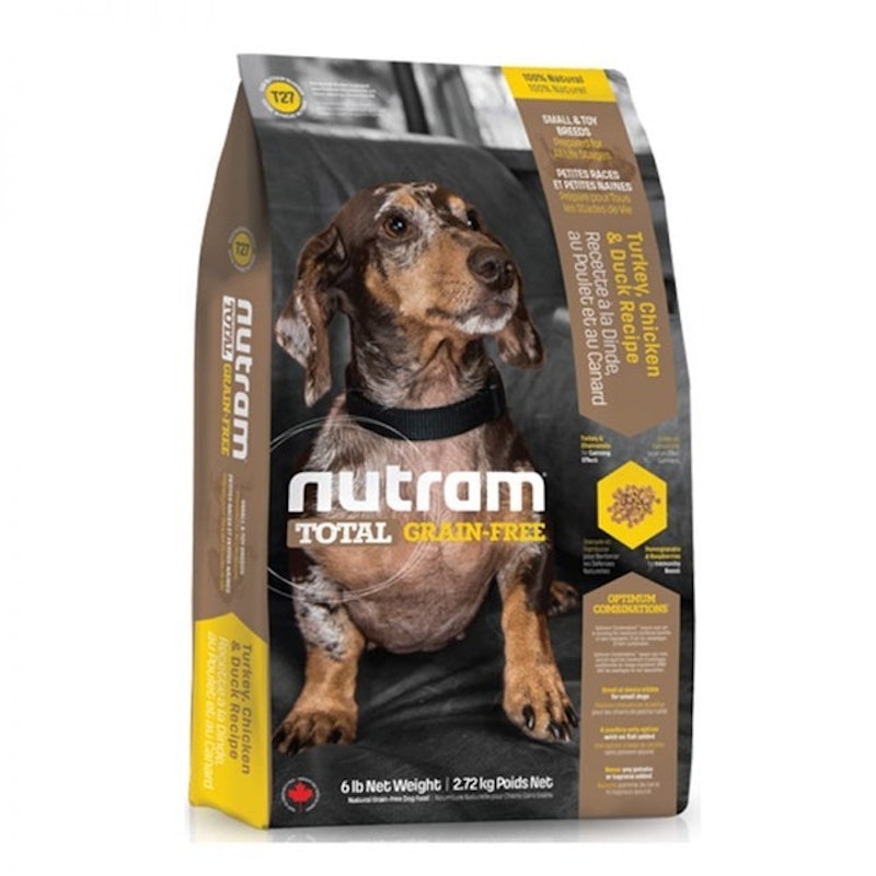 2. Nutram 紐頓 T27無穀迷你犬 火雞配方/6磅(2.72kg) 1