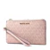 Michael Kors 緹花LOGO防刮皮革對折釦式手機包 1